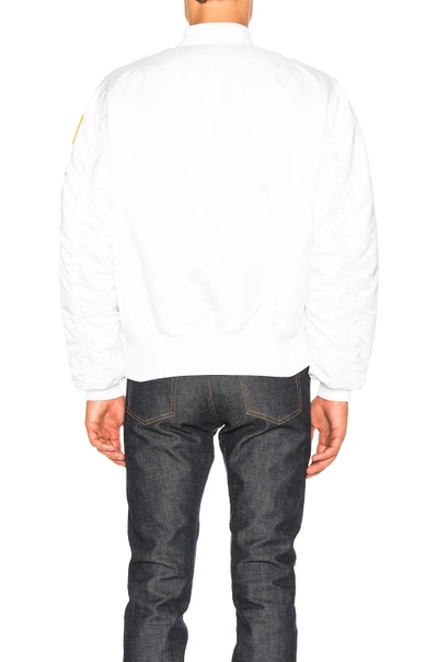 Shop Alpha Industries Ma 1 Nasa-bomberjacke In White