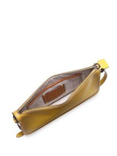 Shop Coach 1941 Mini Leather Crossbody Bag In Yellow
