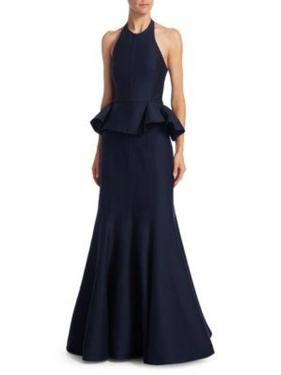 Halston heritage shop peplum dress