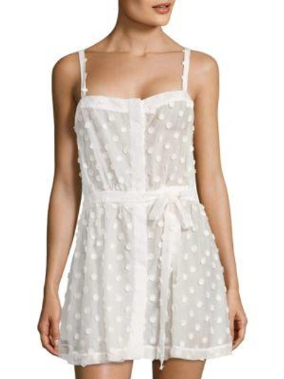 Shop Milly Khloe Floral Applique Coverup In White
