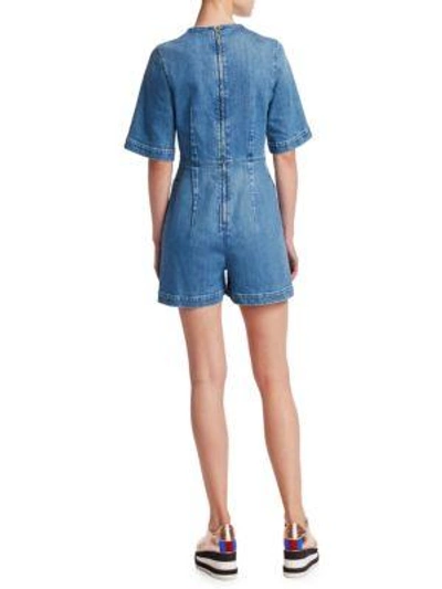 Shop Stella Mccartney Denim Jumpsuit In Classic Blue