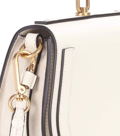 Shop Chloé Small Nile Leather Bracelet Crossbody Bag In White