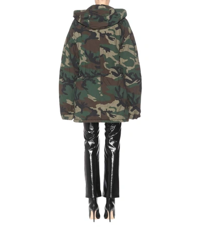 Shop Yeezy Camouflage Coat (season 5) In Green