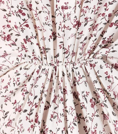 Shop Saint Laurent Floral-printed Silk Dress In Multicoloured