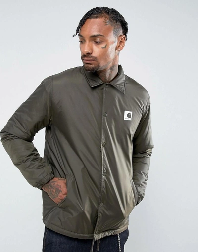 Carhartt Wip Coach Jacket With Faux Shearling Lining - Green | ModeSens