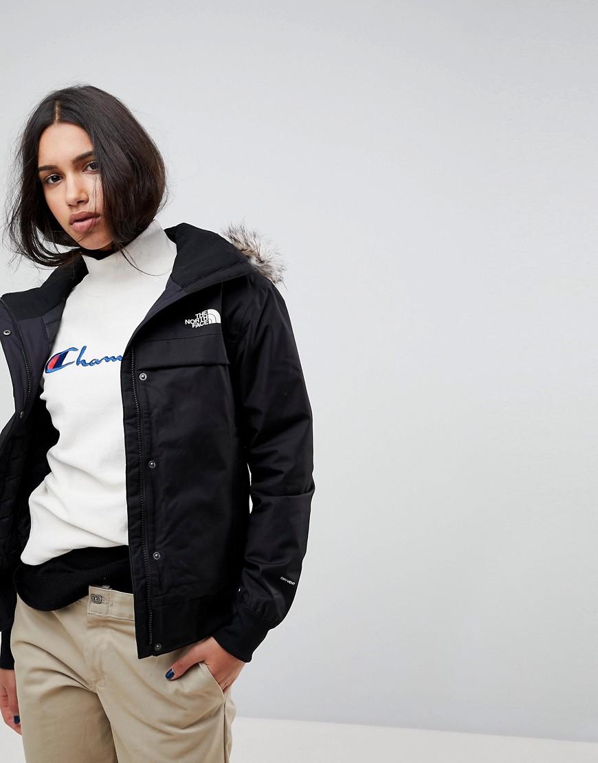 north face black bomber