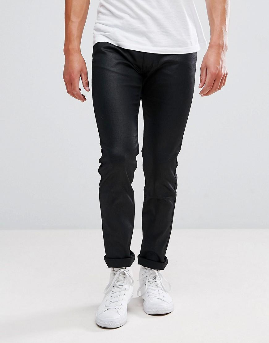 stretch coated jeans