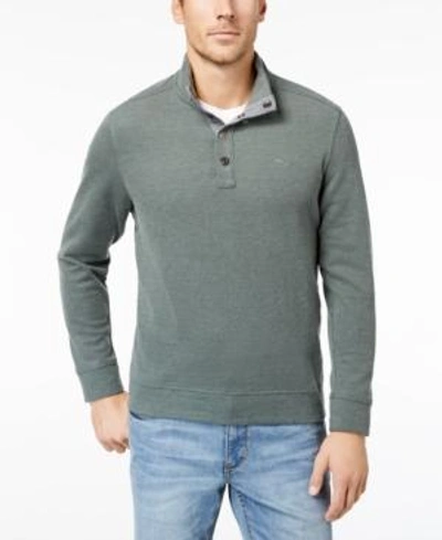 Shop Tommy Bahama Men's Cold Spring Mock Neck Knit, Created For Macy's In Darkest Spring