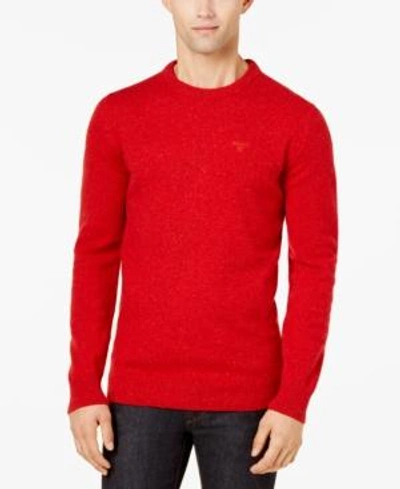 Shop Barbour Men's Tisbury Wool Sweater In Lt/pas Red