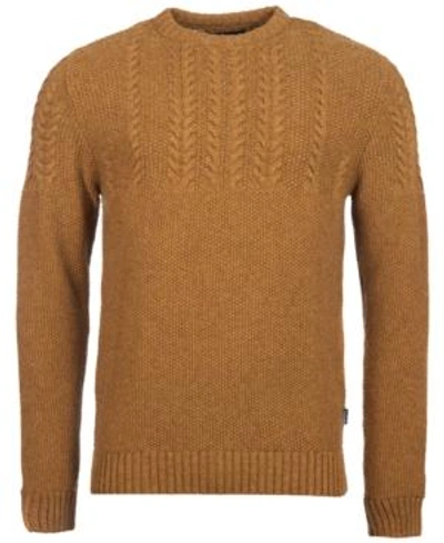 Shop Barbour Men's Craster Sweater In Lt/pas Yel