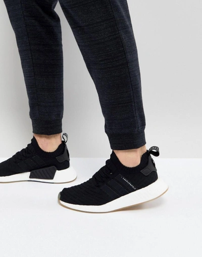 Adidas Originals Nmd R2 Primeknit Sneakers In Black By9696 - Black |  ModeSens