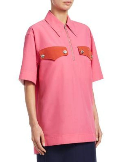 Shop Calvin Klein 205w39nyc Policeman Short-sleeve Shirt In Begonia