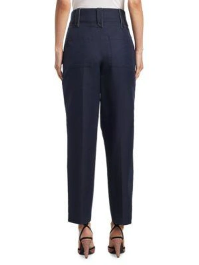 Shop Calvin Klein 205w39nyc High-waist Boiler Pants In Navy