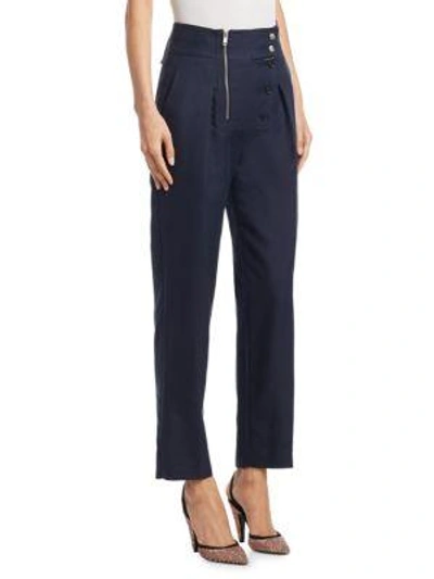 Shop Calvin Klein 205w39nyc High-waist Boiler Pants In Navy