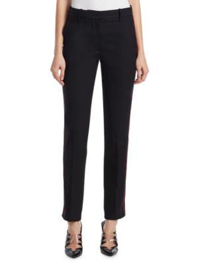 Shop Calvin Klein 205w39nyc Stretch Wool Pants In Black