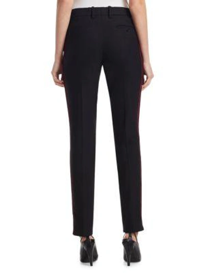 Shop Calvin Klein 205w39nyc Stretch Wool Trousers In Black