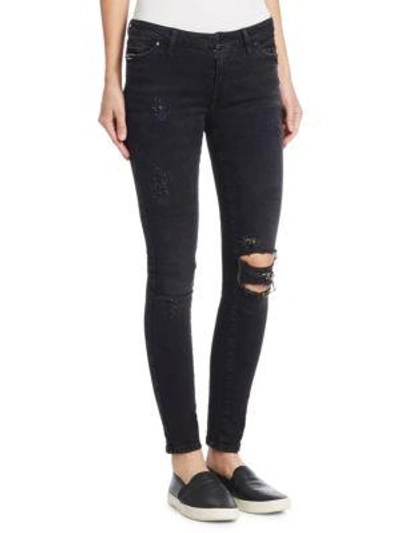 Shop The Alchemist Gina Less Loaded Rings Skinny Jeans In Black
