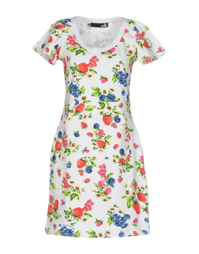 Shop Love Moschino Short Dress In White