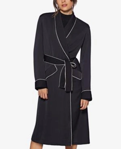 Shop Avec Les Filles Belted Robe Jacket In Black