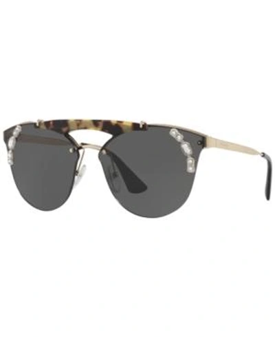 Shop Prada Sunglasses, Pr 53us In Brown/grey