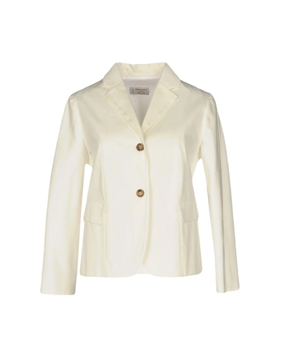 Shop Alberto Biani Blazer In White