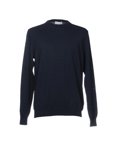 Shop Aglini Sweaters In Dark Blue