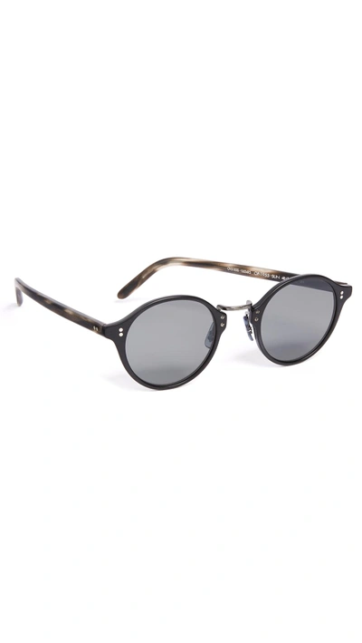 Shop Oliver Peoples Op 1955 Sunglasses In Carbon Grey
