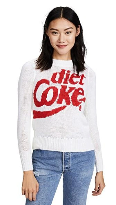 Shop Wildfox Diet Coke Lou Sweater In Red Line