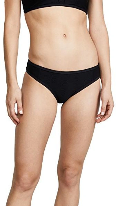 Shop Tavik Amalfi Jayden Bikini Bottoms In Textured Amalfi Black