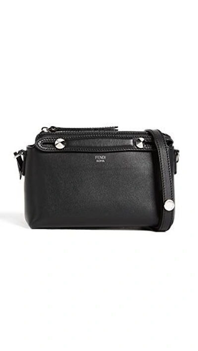 Shop Fendi Mini By The Way Cross Body Bag (previously Owned) In Black