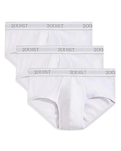 Shop 2(x)ist Cotton Contour Pouch Briefs, Pack Of 3 In New White