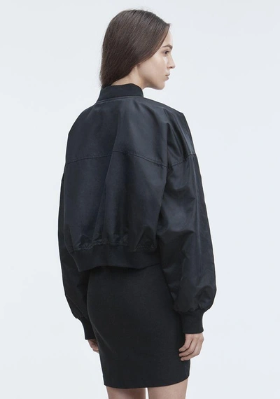 Shop Alexander Wang Nylon Twill Jacket In Black
