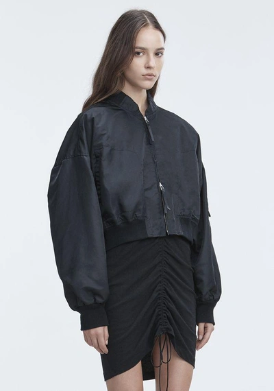 Shop Alexander Wang Nylon Twill Jacket In Black