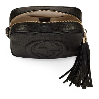 Shop Gucci Black Small Soho Camera Bag In 1000 Black