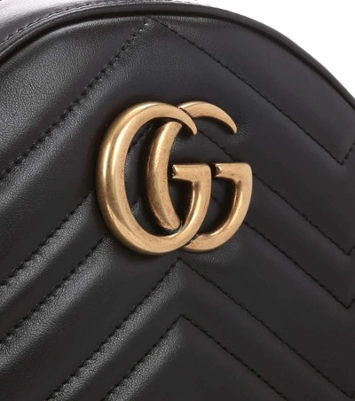 Shop Gucci Gg Marmont Matelassé Leather Backpack In Black