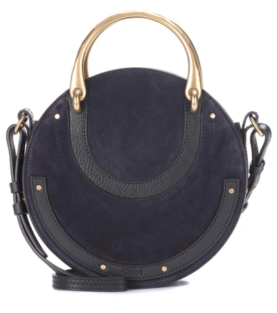 Shop Chloé Pixie Small Leather And Suede Shoulder Bag In No