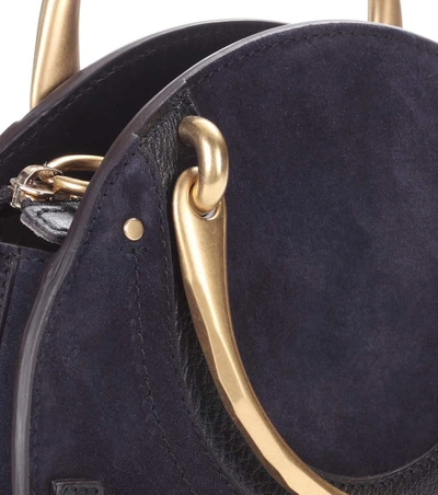 Shop Chloé Pixie Small Leather And Suede Shoulder Bag In No