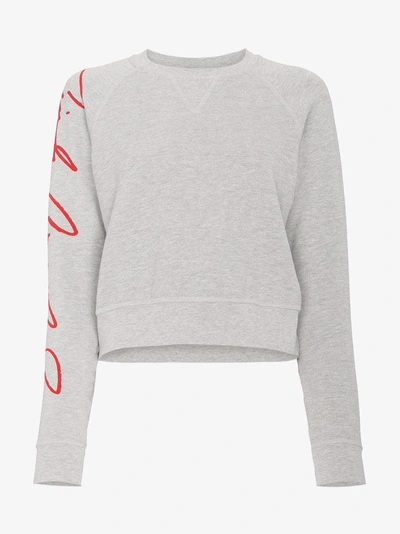 Shop Re/done X Cindy Crawford Sweatshirt In Grey