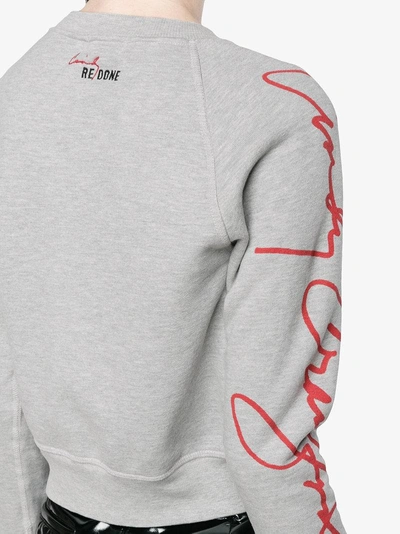 Shop Re/done X Cindy Crawford Sweatshirt In Grey