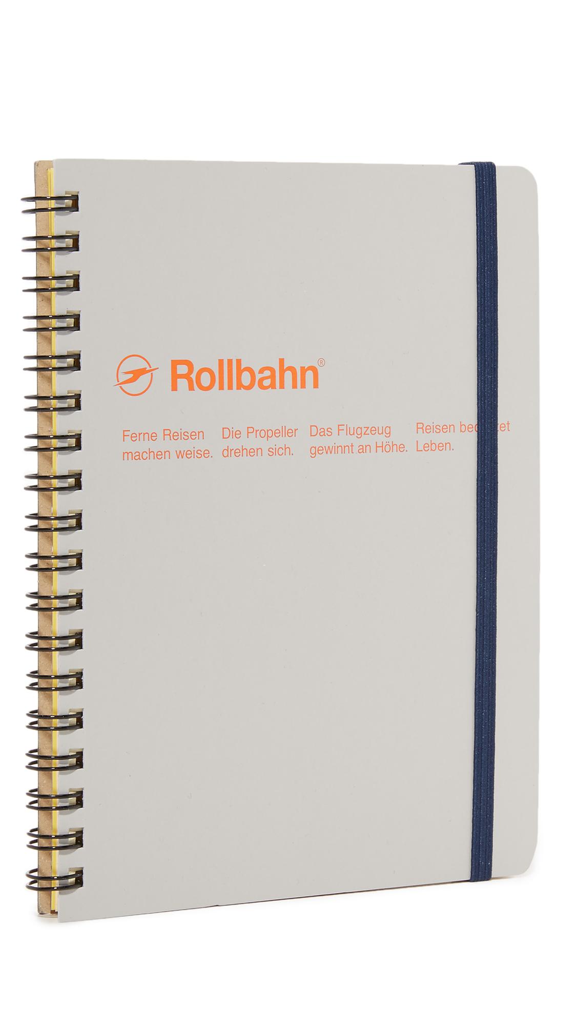 Delfonics Rollbahn Spiral Notebook In Ash Grey Modesens