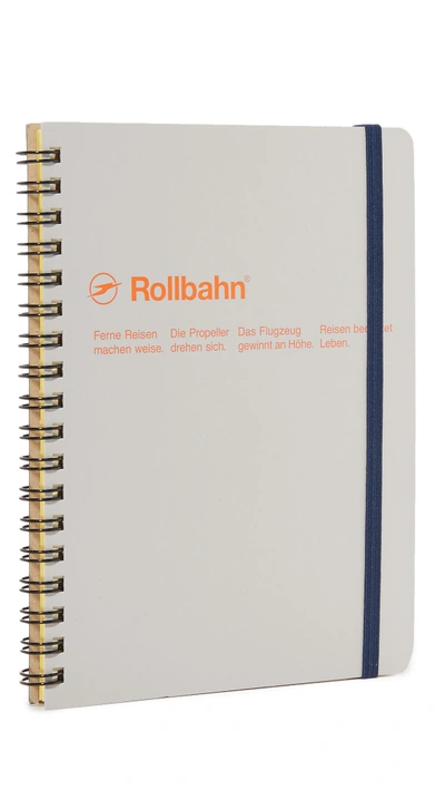 Shop Delfonics Rollbahn Spiral Notebook In Ash Grey