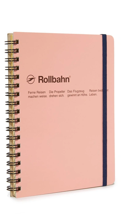 Shop Delfonics Rollbahn Spiral Notebook In Blush