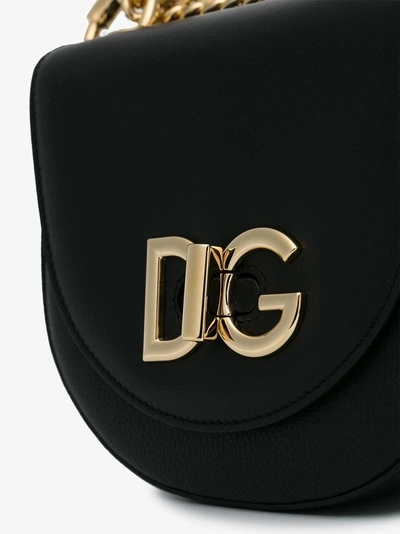 Shop Dolce & Gabbana Satteltasche Zum Umhängen In Black