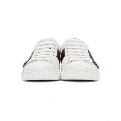 GUCCI WHITE BLEEDING ARROW ACE SNEAKERS