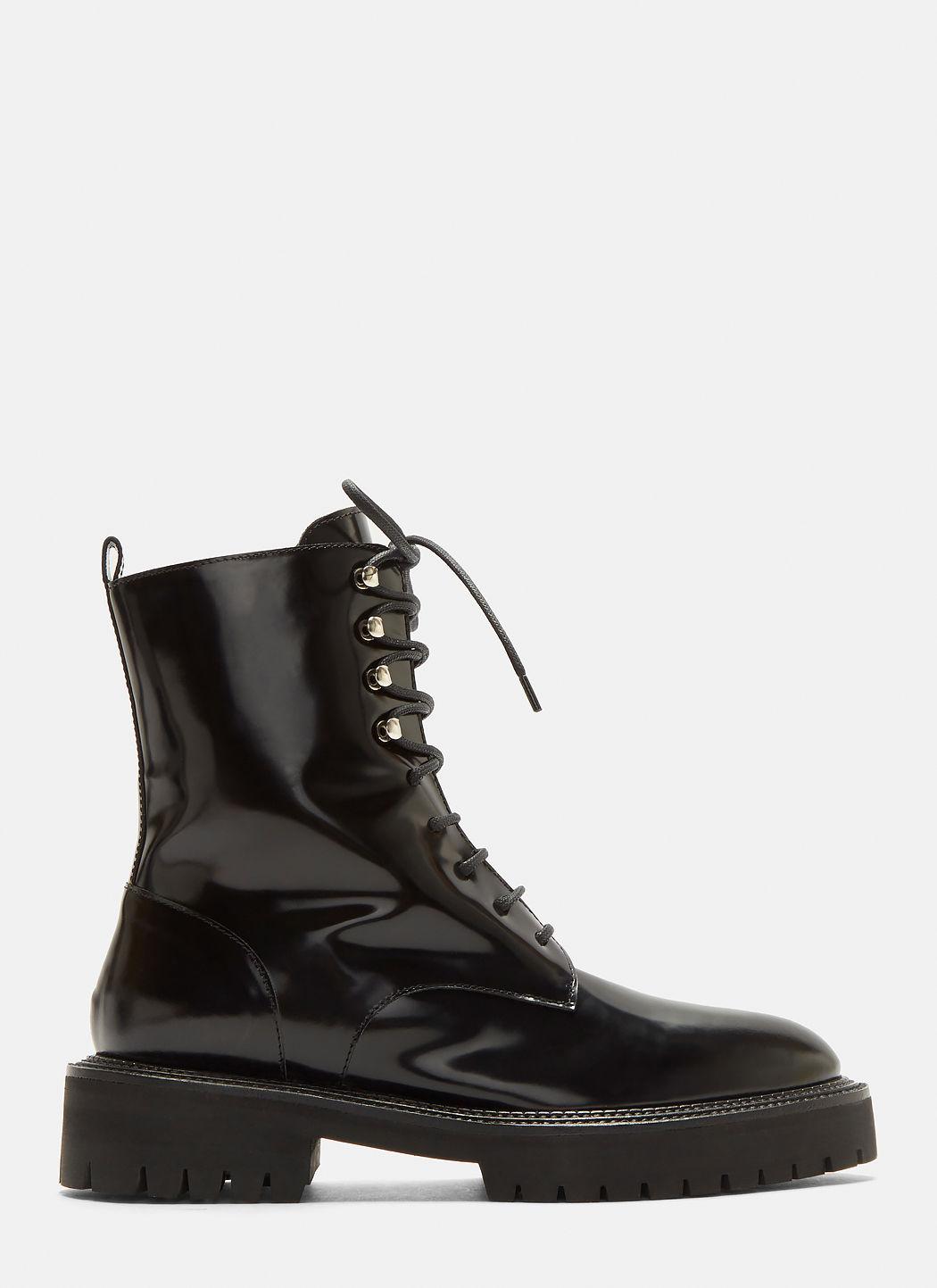 Yang Li Classic Lace-up Derby Boots In Black | ModeSens
