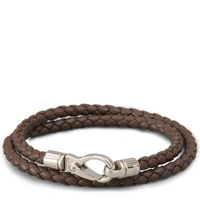 Shop Tod's Mycolors Bracelet In Leather In Brown