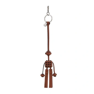 Shop Tod's Leather Key Holder In Brown