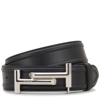 Shop Tod's Belt In Leather In Black