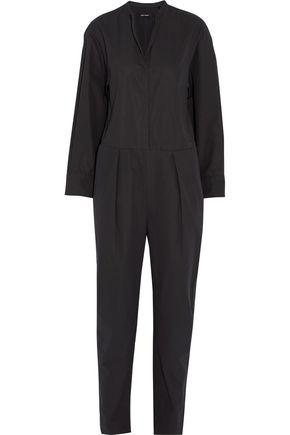 Isabel Marant Woman Cotton-twill Jumpsuit Anthracite In Llack | ModeSens