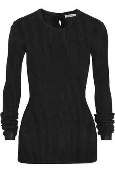 Shop Protagonist Woman Ribbed-knit Sweater Black